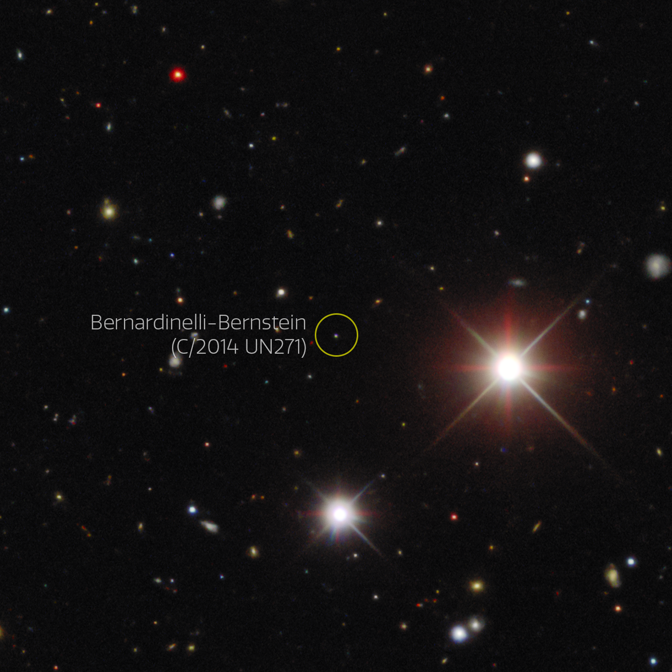 NoirLab press release image of Comet B-B